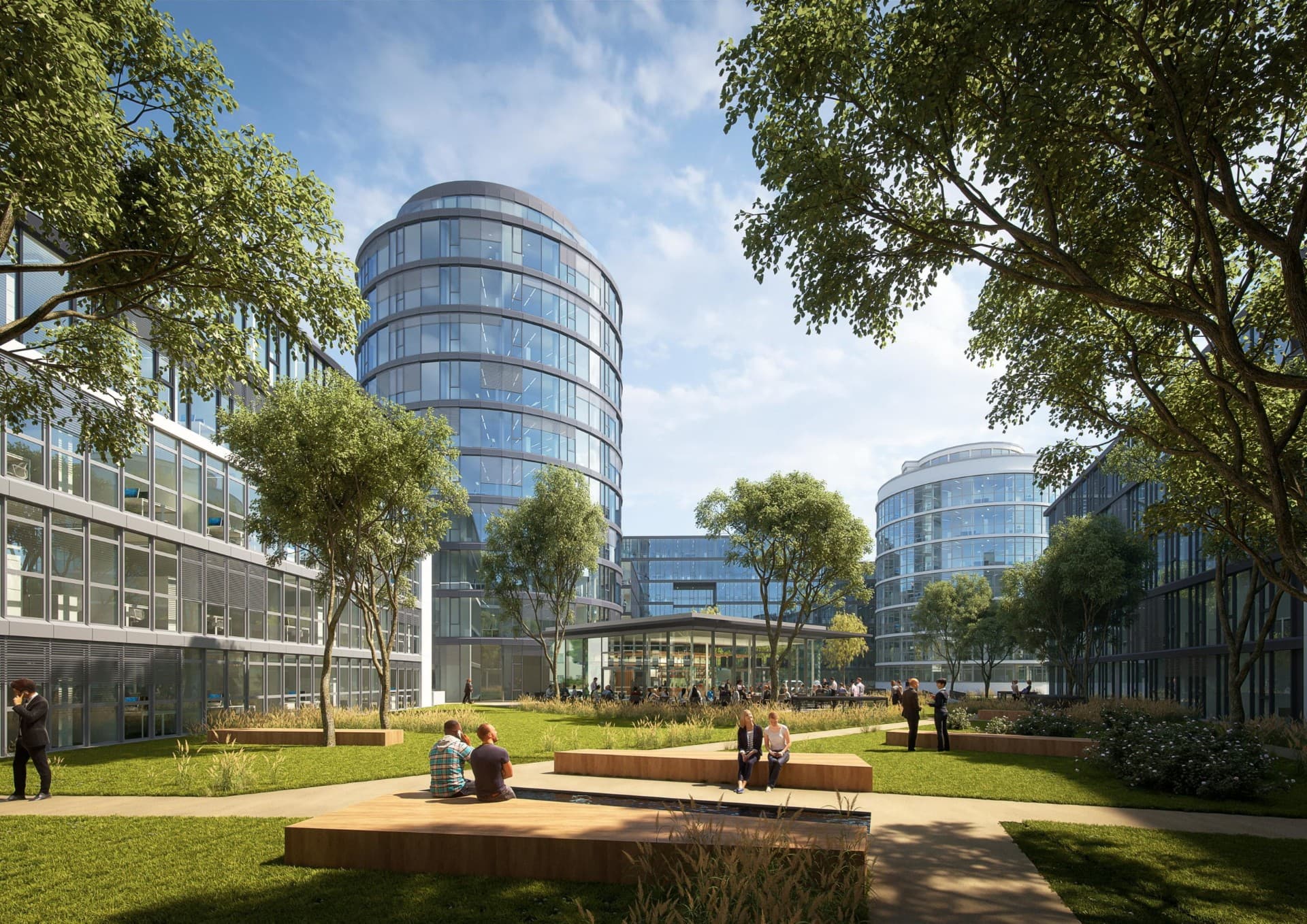 Modernes Verwaltungsgebäude